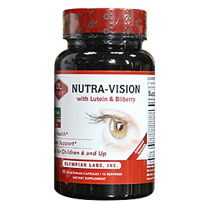 Viên Uống Olympian Labs Nutra Vision Giúp Lưu Thông Máu Và Hỗ Trợ Kéo Dài Thị Lực Mắt - Hộp 30 Viên