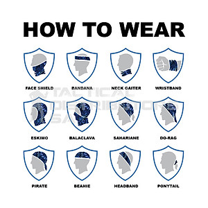 Khăn turban ống cotton tube co giãn 9 kiểu dùng có video hướng dẫn