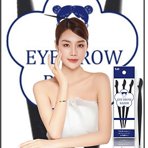 Dao Cạo Lông Mày Cán Dài Kai Groom 38531-HC1161