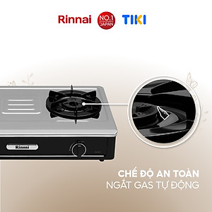 Bếp gas dương Rinnai RV-A271B(S) mặt bếp inox và kiềng bếp men - Hàng chính hãng.