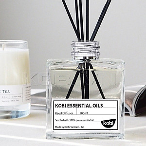 Lọ tinh dầu thơm phòng que mây Kobi thay thế nước hoa, giúp khử mùi, thơm phòng hiệu quả - 100ml