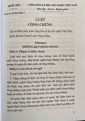 Luật Công Chứng Năm 2024