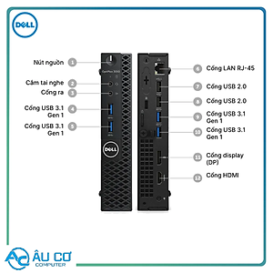 Máy Tính Để Bàn Dell Optiplex 3050 micro nhỏ xíu - Tích Hợp Wifi - HÀNG CHÍNH HÃNG