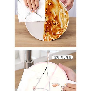 Khăn Giấy Lau Bếp, Khăn Lau Đa Năng, Cuộn Giấy Lau Đa Năng, Khăn Giấy Lau Dai Bền Giặt Được 25.35cm