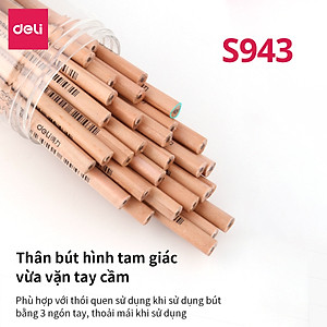 Bút chì lục giác/tam giác Deli - loại HB/2B - 30 chiếc/hộp - S941 / S943