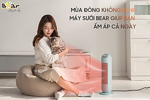 Máy Sưởi Ấm Gốm Bear DNQ-C20B1 Không Làm Khô Da Công Suất 2000W - Hàng Chính Hãng