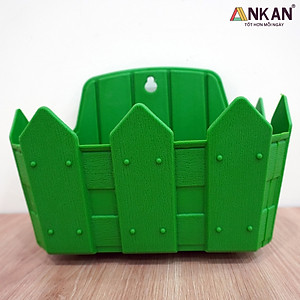 Chậu Nhựa Trồng Cây ANKAN Để Treo Ban Công, Treo Tường, Ngoài Trời, Sân Vườn, Kích Thước 24 x 19cm, Nhựa Cao Cấp