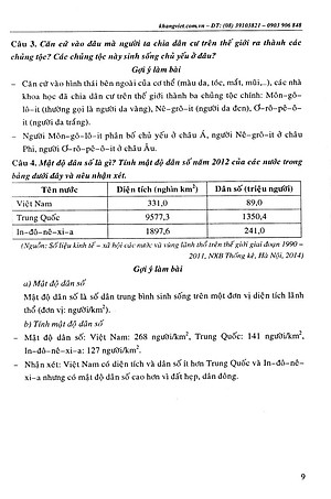 Sách Bồi Dưỡng Học Sinh Giỏi Địa Lí Lớp 7 (Tái Bản)