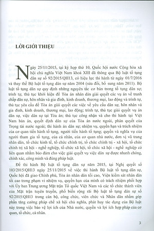 Chỉ Dẫn Tra Cứu, Áp Dụng Bộ Luật Tố Tụng Dân Sự Năm 2015 (Tái bản lần thứ nhất có sửa đổi, bổ sung) - Bản in năm 2022