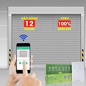 Công Tắc Cửa Cuốn Thông Minh Hunonic Door Trắng│Công tắc điều khiển cửa cuốn từ xa bằng điện thoại -2022