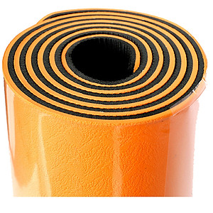 Combo Thảm tập yoga TPE 2 lớp 6mm (Cam) + Bóng tập yoga da trơn (Màu ngẫu nhiên)