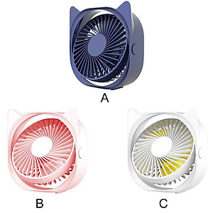 Quạt sạc usb mini để bàn xoay 120 độ - Hàng chính hãng