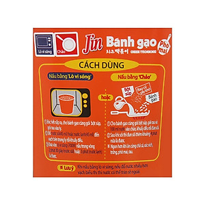 Combo 3 Ly Bánh gạo tokbokki Ottogi Jin vị phô mai 82g