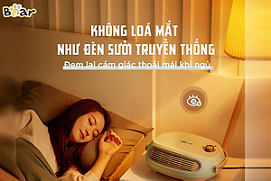 Máy Sưởi Treo Tường Bear DNQ-A19B1 Không Làm Khô Da Công Suất 2000 W - Hàng Chính Hãng