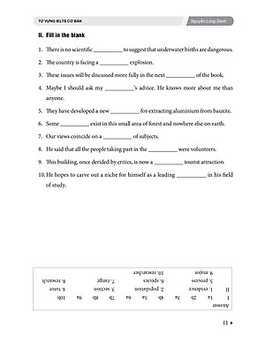SÁCH - Từ vựng IELTS cơ bản