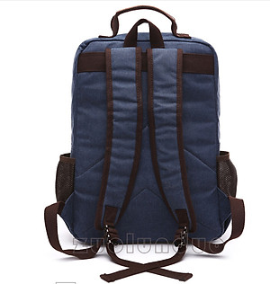 Balo nam thời trang vải canvas  phong cách mới- đi làm, đi học,đi chơi,đựng laptop (15,6")