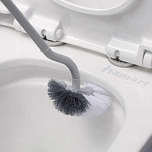 Chổi Cọ Bồn Cầu Nhà Vệ Sinh Đầu Chữ S Cong Kèm Móc Treo Chà Sạch Khe Hẹp WC Cao Cấp