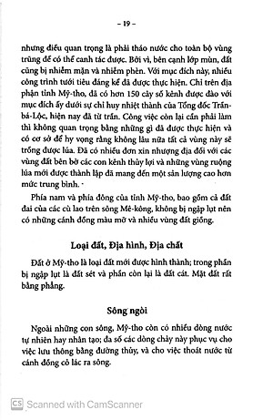 Sách Chuyên Khảo Về Tỉnh Mỹ Tho - Địa Lý Học : TỰ NHIÊN, KINH TẾ & LỊCH SỬ NAM KỲ