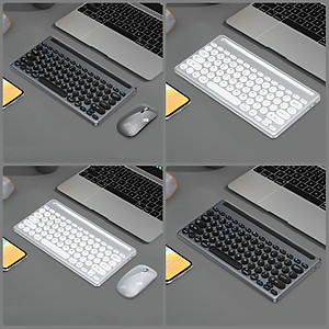 Bộ Bàn phím chuột không dây W609 có khe để điện thoại , máy tính bảng - kết nối bluetooth 5.0 + Usb 2.4g Pin sạc TypeC hàng nhập khẩu