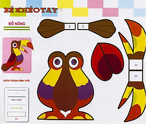 Sách Cắt Và Dán Hình 3D - Bé Khéo Tay - Giải Trí Phát Triển Trí Tuệ