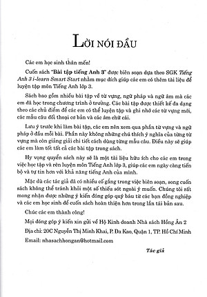 Sách tham khảo- Bài Tập Tiếng Anh 3 - Bám Sát SGK I Learn Smart Start_HA