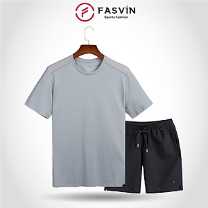 Bộ Quần Áo Thể Thao Nam FASVIN TS24625+Q25475.HN Hàng Nhà Máy Chất Liệu Mềm Mại Phom Dáng Đẹp