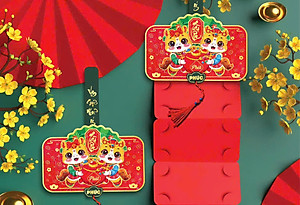 BAO LÌ XÌ QUẠT – LÌ XÌ XẾP TẦNG SÁNG TẠO CHO ĐÁM CƯỚI & NĂM MỚI (MẪU & MÀU NGẪU NHIÊN)