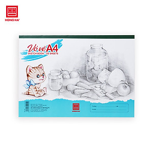 Vở vẽ A4 Hồng Hà định lượng 100gms, độ trắng cao - 4901