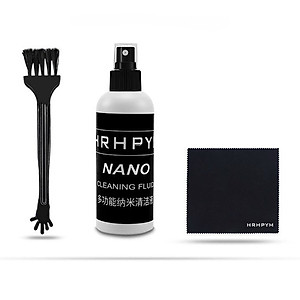 Bộ Vệ Sinh Macbook/Laptop/Lens/Máy ảnh/Điện thoại Bình Xịt Khử Khuẩn, Kiêm Khăn Lau_ Kèm Chai Dung Dịch An Toàn Cho Da - Hàng Nhập Khẩu