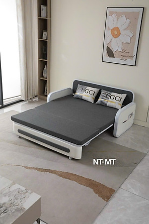 Giường Sofa, Sofa Giường Gấp Gọn Thành ghế Thông Minh 2 trong 1 Tundo Tặng Đệm Và Gối