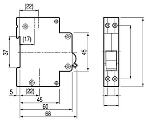 Cầu Dao Chống Giật 2 Pha Dobo Electric Korea (50A - 30mA) - Trắng