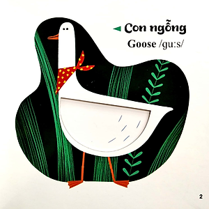 Sách Đục Trổ Thông Minh - Những Từ Vựng Đầu Đời Của Bé - My First Words- Động Vật Nông Trại - Farm Animals