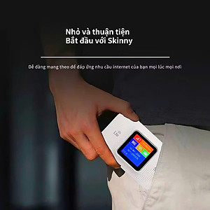 Phát Wifi Di Động Tốc Độ Cao 4G/5G LTE 150Mbps - Màn Hình Màu LCD - Bản Quốc Tế Hỗ Trợ Tất Cả Nhà Mạng - Dung Lượng Pin Lên Đến 15 Giờ - Hàng Chính Hãng