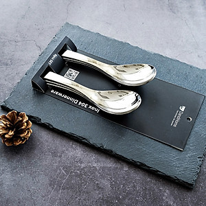 Bộ 6 thìa Inox 304 ngắn bún phở DandiHome