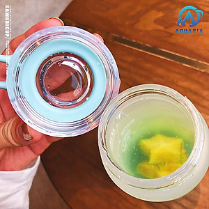 Bình Nước Thủy Tinh WATER Phong Cách Hàn Quốc 460ml 