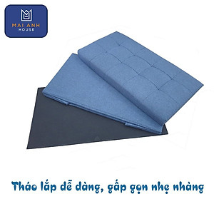 Hộp đôn ghế ngồi Mai Anh House - ghế đôn đa năng dài chất liệu vải Oxfort cao cấp, thân gỗ MDF cứng cáp, mặt nệm êm ái, nội thất thông minh ghế đôn xếp gọn phong cách Thụy Điển sang trọng, tinh tế