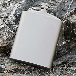 Portable Titanium Hip Flask Liquor Drink Bottle Container Barware 260ml/9 oz