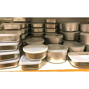 Hộp Đựng Thực Phẩm Echo Hình Chữ Nhật Bằng Inox Cao Cấp Hàng Nội Địa Nhật