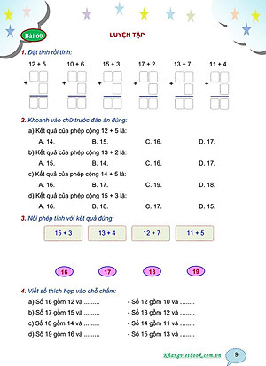 Sách Bài Tập Nâng Cao Toán 1 (Biên Soạn Theo Chương Trình Mới) Tập 2