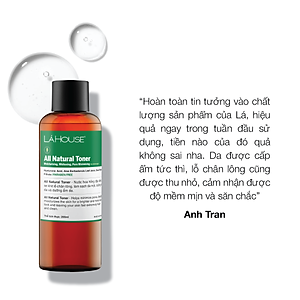 Nước hoa hồng giúp làm sáng da Lá House Lá Care All Natural Toner 200ml/100ml