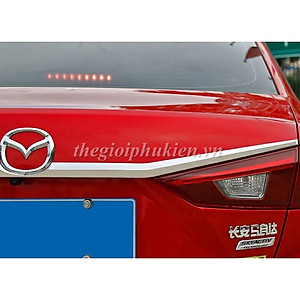 Ốp trang trí tay mở cốp sau Mazda 3 2015-2018 mạ Crom cao cấp
