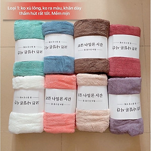 Khăn Tắm Gội Đầu Lau Mặt Siêu Thấm Hút, Mềm Mại, Sợi Bông Cao Cấp Mạng Lại Sự Mềm Mịn Ấm Áp Hàng Chính Hãng TOKDODO