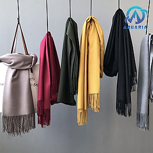Khăn Choàng Cổ Nam Nữ Unisex Chất Len Cashmere Cao Cấp Mềm Mịn, Khăn Len Quàng Cổ 70x200cm
