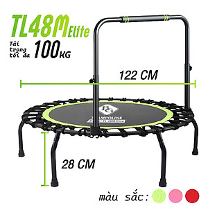 BG Sàn nhún, Đệm Bật TRAMPOLINE TL 48INCH Dây kháng lực, Dành Cho Mọi Lứa Tuổi (hàng nhập khẩu) 