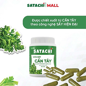 Viên Bột Cần Tây Nguyên Chất SATACHI – 100% Lá Cần Tây – Dạng Viên Tiện Lợi – Hộp 180 viên 