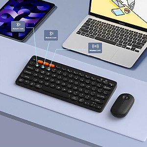 Bộ Bàn Phím Chuột không dây Bluetooth 5.0 USB2.4g K902  cho máy tính , Laptop , điện thoại , Tablet hàng nhập khẩu