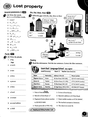 Face2Face Elementary WB with key Reprint Edition