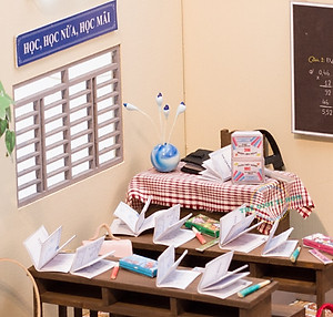 MÔ HÌNH Tự lắp ráp DIY SÀI GÒN THU NHỎ - KÝ ỨC TUỔI HỌC TRÒ - HT01