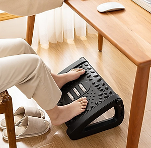 Ghế gác chân KG02S văn phòng công thái học, kê chân matxa cao cấp giảm căng thẳng loại xịn dài 43cm - Hàng chính hãng