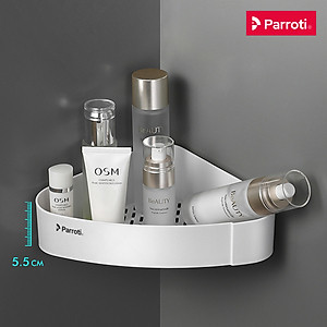 Kệ nhà tắm để đồ đa năng, giá để đồ vật dụng góc nhà tắm nhà bếp cao cấp Parroti Trophy TP-G01